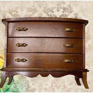 Vintage SHACKMAN Japan Dollhouse Colonial 2 Drawer 1:12 Dresser 50s Furniture